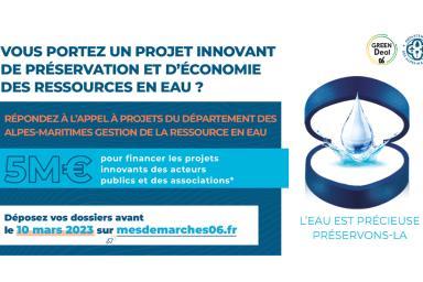 Appel à projet Gestion de la ressource en eau - Edition 2022
